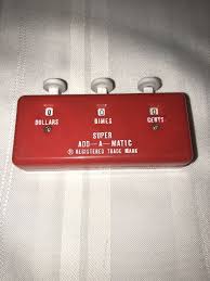 Vintage Shopping Calculator Super Add A Magic Grocery Counter Japan Red