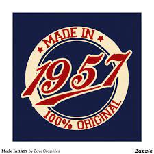 Made In 1957 Card Zazzle Com Buon Compleanno Uomo Buon Compleanno Auguri Di Buon Compleanno