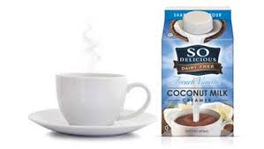 Mmmm I Mix This Vanilla Coconut Creamer With Almond Milk Steam It With A Milk Frother An So Delicious Coconut Milk Coconut Milk Creamer Dairy Free Creamer