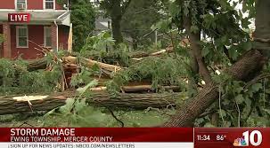 A downdraft is a volume of sinking air that originates from a convective storm. Not A Tornado But Downburst Damages Homes 100 Trees In Ewing