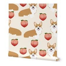 Maybe you would like to learn more about one of these? Corgi Peach Fabric Cute Peach Emoji Spoonflower