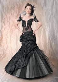 Vintage Gothic Black Mermaid Wedding Dress Halloween Wedding Dresses Dresses New Wedding Dresses
