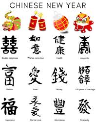 Chinese Symbols New Year In 2020 Chinese New Year Zodiac Chinese New Year Calendar New Year Calendar