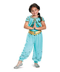 Disney Princess Jasmine Prestige Dress Up Outfit Toddler Kids Jasmine Costume Aladdin Fancy Dress Kids Costumes Girls