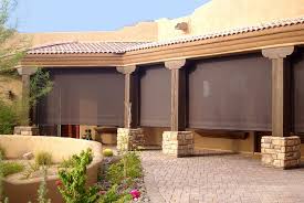 Solar shades shade and shutter systems weather queen screen porch shades privacy shades for screened porch solar shades shade and shutter systems exterior roller shades. Patio Sun Wind Screens Awnings Shade Products Liberty