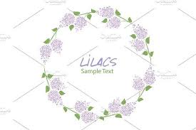 Lilacs Logo V Flower Wreath Flower Wreath Flower Logo Lilac