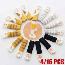 Our cat paw furniture socks look adorable on chair or table feet and protect your hardwood floors from scratches. 16 4pcs Chair Socks Cat Paw Chair Socks Chair Leg Covers Cute Cat Foot Shaped Furniture Feet Socks Chair Leg Floor Protectors Wish