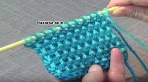 Keten Orgu Modeli 2 Renkli Videolu Anlatimli Nazarca Com Baby Knitting Patterns Orgu Orgu Desenleri