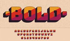 Retro Font 90 S 80 S Typography Design Simple Bold Style Vector Abc Alphabet Retro Typography Typography Alphabet Retro Font
