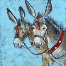 Donkey Rides Art Print Seaside Art Coastal Print Ready To Frame Print Seaside Picture From A Painting By Joanne Wishart In 2021 Art Animal Illustration Art Donkey Drawing