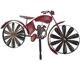 Holzwurm Gartenstecker Metall Motorrad Moped Rot Mt88 Windspiel Windrad Wetterfest Gartendeko Garten Gartenstab Bodenstecker Amazon De Garten