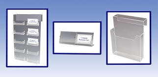 Clear business card holders have a modern, professional appeal. Cubicle Brochure Holder Cubicle Business Card Holder Office Acrylic Name Plate Holder Cubicle Partitions Desk Name Plates Name Plate