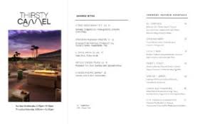 Please see the hours of operation page to view service hours. Menu Thirsty Camel V2 New Drinks 7 9 20 The Phoenician