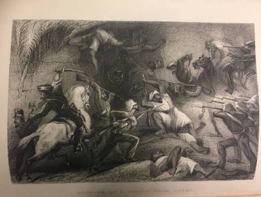 Repulse of a Sortie from Delhi, illustration in Charles Ball, The... | Download Scientific Diagram