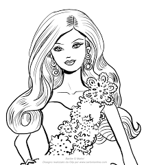 Puoi scaricare e stampare le pagine da colorare per bambini principessa barbie dal nostro sito web. Disegno Di Barbie Magia Delle Feste Con Abito Bianco Con Viso In Primo Piano Da Colorare