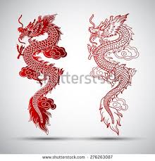 Black And Red Outline Dragon Tattoo Dragon Stock Photos Images Pictures Small Dragon Tattoos Dragon Illustration Red Dragon Tattoo