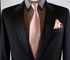 Rose gold two flap front pockets suits for men. Rose Gold Pocket Square Rose Gold Tie Wedding Rose Gold Theme Gold Tie