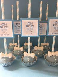 Bowtie Cake Pops Www Shopsosweet Com Baby Shower Cake Pops Baby Shower Cakes For Boys Baby Shower Boy Cake Pops