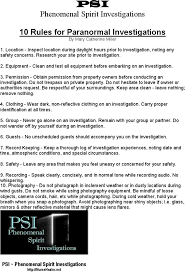 10 Rules For Paranormal Investigations Ten Basic Rules To Follow For All Team Members Working A Paranormal Ghost Hunting Paranormal Investigation Paranormal