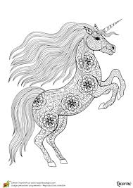 Coloriage D Un Mandala De Licorne Debout Coloriage Cheval Coloriage Licorne Coloriage