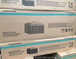 This screen house gazebo features a fully enclosed area underneath the. Conner Screen Room 12 X 14 Costco Weekender
