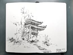 Teehaus Im Japanischen Garten Leverkusen Sketchbook Journaling Sketch Book Snapseed