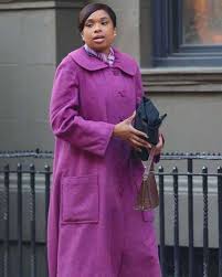 I know the power of singing live, so it was important.. Respect 2021 Jennifer Hudson Purple Coat Aretha Franklin Coat