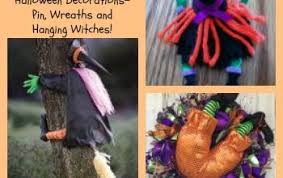 Witches are a classic image of halloween and you can make your own spooky diy halloween decorations. Inflatable Crashing Witch Halloween Decoration Archives Not So Scary Halloween For Kids