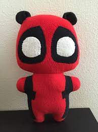 Pandapool Deadpool Comic Superhero Stuffed Animal By Mypetmoon Sewing Stuffed Animals Deadpool Plush Animal Plush Toys