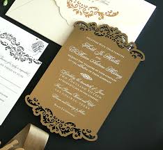 Black And Gold Acrylic Wedding Invitations Southern Fried Paper Acrylic Wedding Invitations Wedding Invitations Wedding Invitation Inspiration