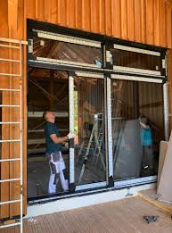 Baie vitrée pvc imitation bois. Installation Baie Vitree Sur Mesure A Fillinges 74250