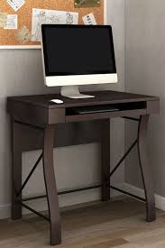 You Ll Love This Mid Century Modern Inspired Desk With Keyboard Tray In A Dark Espresso Finish Home Desk With Keyboard Tray Home Furnishings