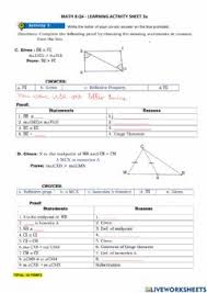 The one page worksheet contains one question. Exterior Angle Inequality Theorem Worksheet
