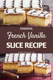 Traditional Vanilla Slice Recipe The Whoot Slices Recipes Vanilla Slice Recipe Custard Recipes
