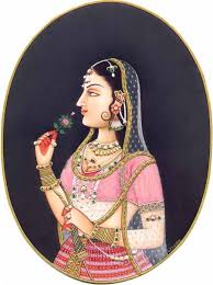 Stone Color Painting On Paper With Embossed Gemstones And 24 Karat Gold Artist Gopal Pr Rajasthani Painting Mughal Paintings Rajasthani Miniature Paintings