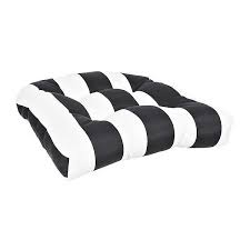 Pcinfuns outdoor decorative pillows with insert black and white throw pillow covers all weather patio cushions 19 x 12 set of 2 4.8 out of 5 stars 318 $34.99 $ 34. Black And White Cabana Stripe Outdoor Cushion Kirklands