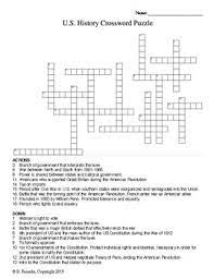 If you are a novice at crossword puzzles, these tips can get you started right. U S History Crossword Puzzle By Reincke S Education Store Tpt