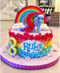 My Little Pony Birthday Cake Rainbow Dash Pony Kuchen Einhorn Geburtstagskuchen Rainbow Dash Kuchen