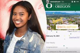 She is the daughter of the late los angeles lakers legend kobe bryant. Kobe Bryant S Daughter Natalia Accepted Into University Of Oregon