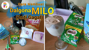 Cara Membuat Dalgona Milo Anti Gagal Youtube