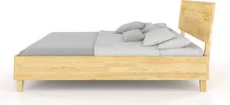 Lit coffre sans tête de lit existe en plusieurs tailles de couchage : Lit Avec Tete De Lit Et Sommier Pin Massif 200x200 Cm Maisons Du Monde