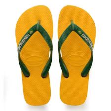 Fique na moda com durabilidade e conforto. Chinelo Havaianas Original Feminino Masculino Brasil Logo Bandeira Brasil Amarelo Banana Carrefour