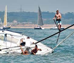 Tom Hicks On Instagram Sailstagram Instasail J70 Capsized Mastwalk Solent Isleofwight Cowesweek Sailing Sailboat Yachts Boat Isle Of Wight Sailing