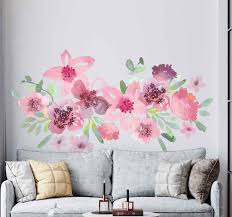 Rebecca louise law is a british artist whose hanging floral gardens find beauty in decay. Modern Art Flower Flower Wall Sticker Tenstickers