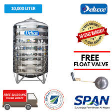 Tangki air stainless bulat hock. 10000 Liter Cl 220k Deluxe Stainless Steel Round Bottom With Stand Water Tank Tangki Air Shopee Malaysia