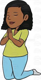 When creativity strikes the mind, you can truly transform something out of nothing! A Black Woman Praying Deeply Black Women Art Black Women Curly Hair Cartoon