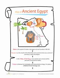 Ancient Egypt Map Worksheet Education Com In 2020 Ancient Egypt Map Ancient Egypt Egypt Map
