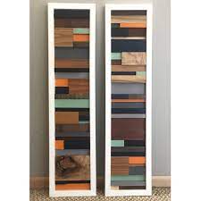 First up, our scrap wood wall art. Abstract Wood Wall Art Painted Scrap Wood 1 X3 Art