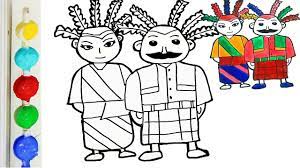 Gambar ondel ondel kartun mewarnai. Menggambar Dan Mewarnai Ondel Ondel Untuk Anak Ondel Ondel Coloring For Kids Youtube