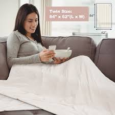 Giantex Electric Heated Blanket, Flannel Electric Blanket Throws, 10 H